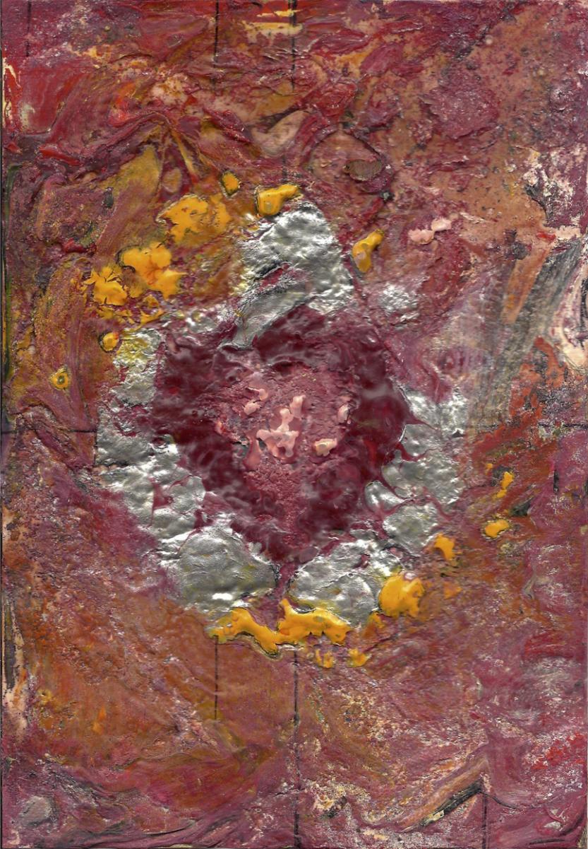 abstract rain: idea of a laceration