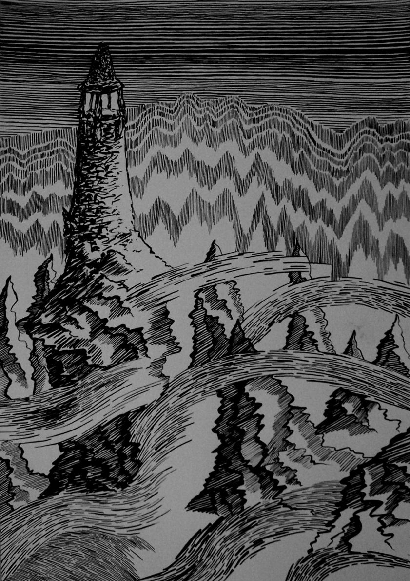 Stone watchtower