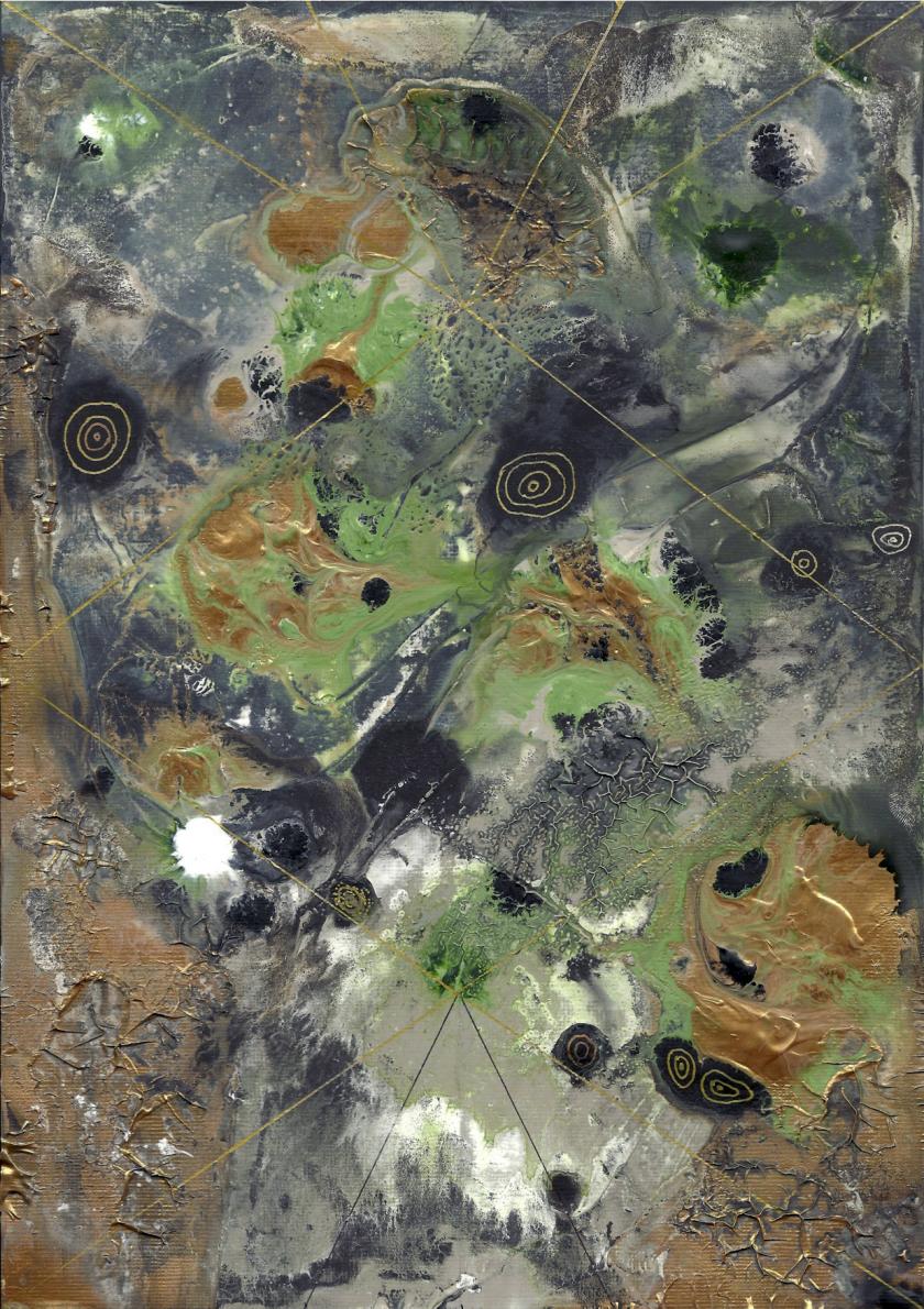 abstract rain: cosmic fungus