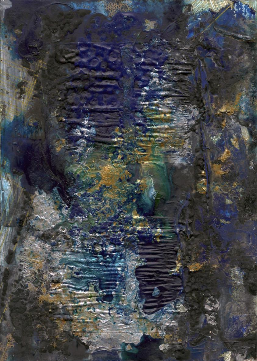 abstract rain: murky sky, rain drizzle