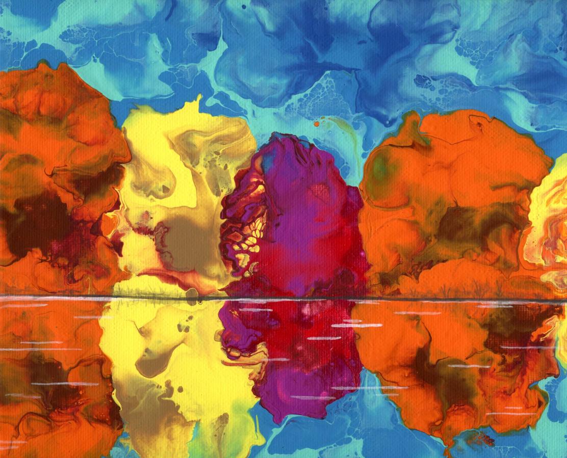 color on the water
