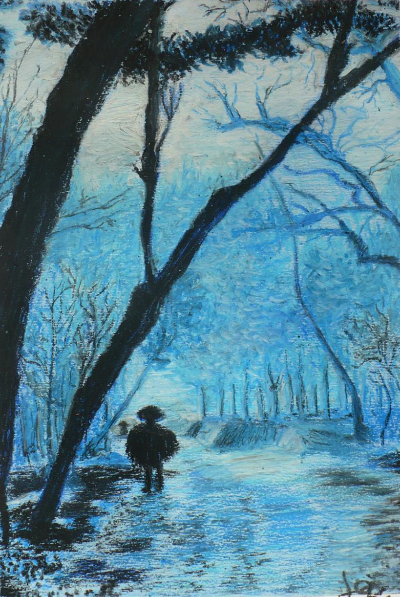 as he walks the path
