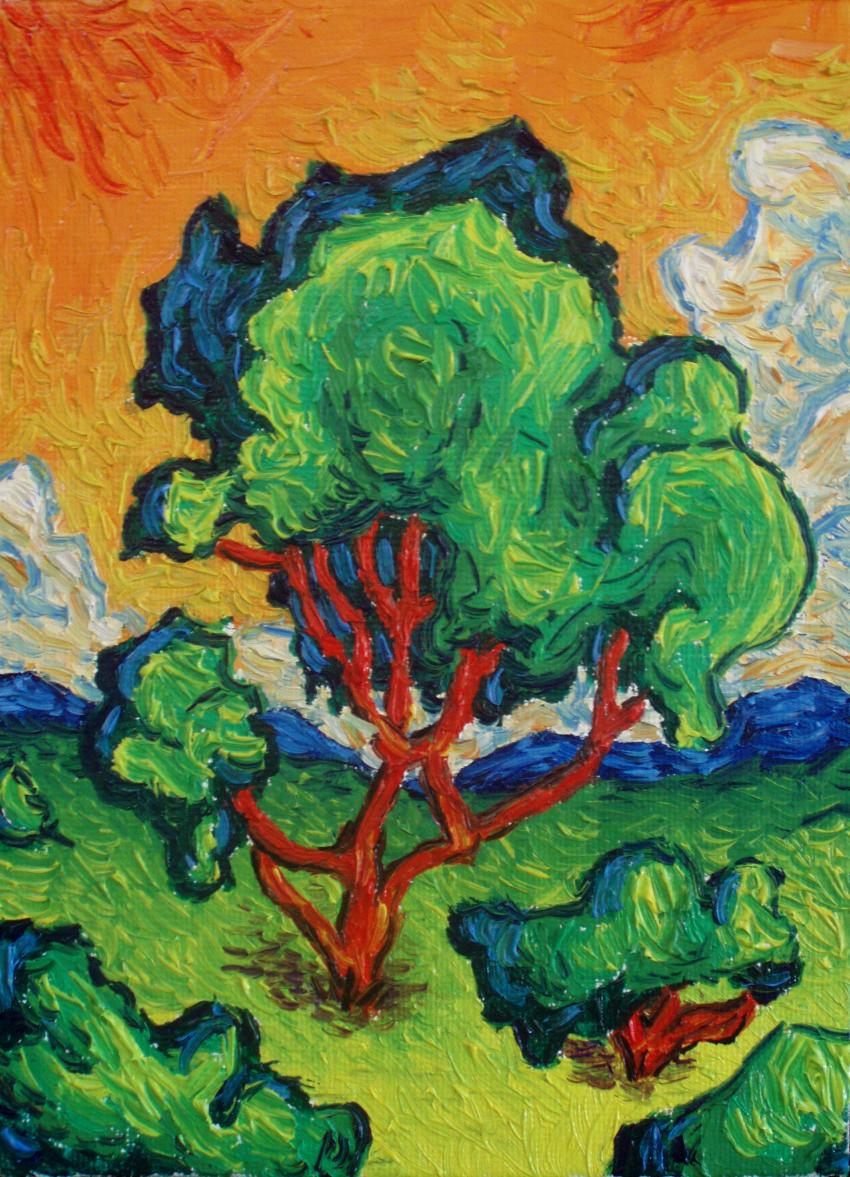 Tree in the Sunset