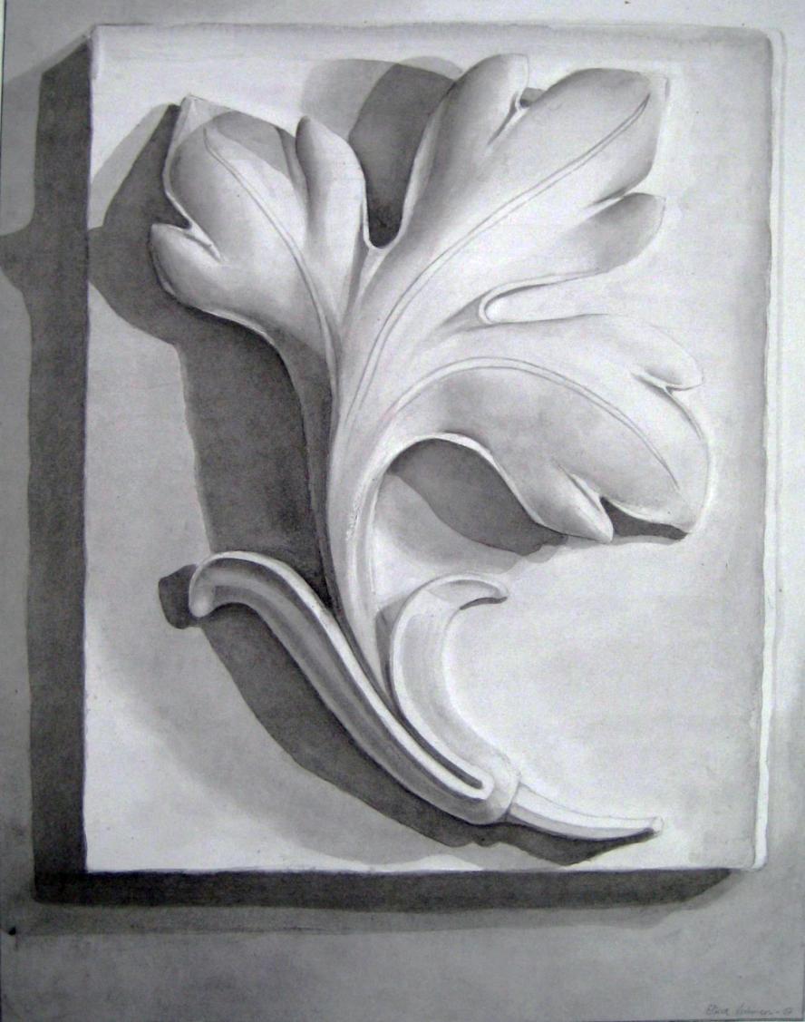 Leaf Made of Plaster