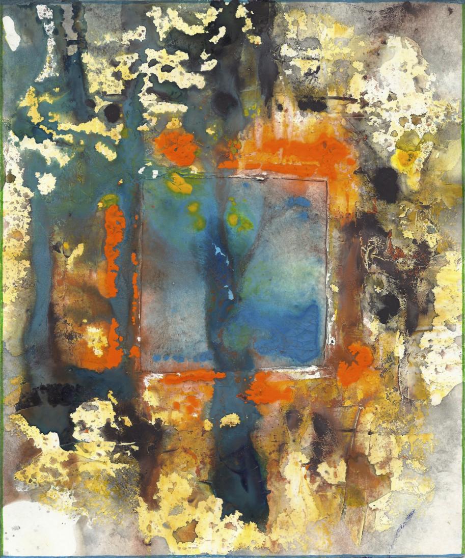 abstract rain: square, square, rectangle