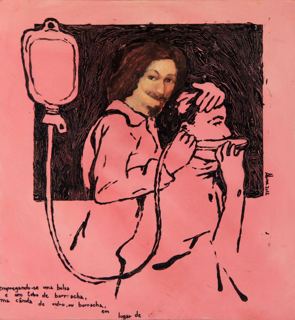 self portrait doing an ear cleaning