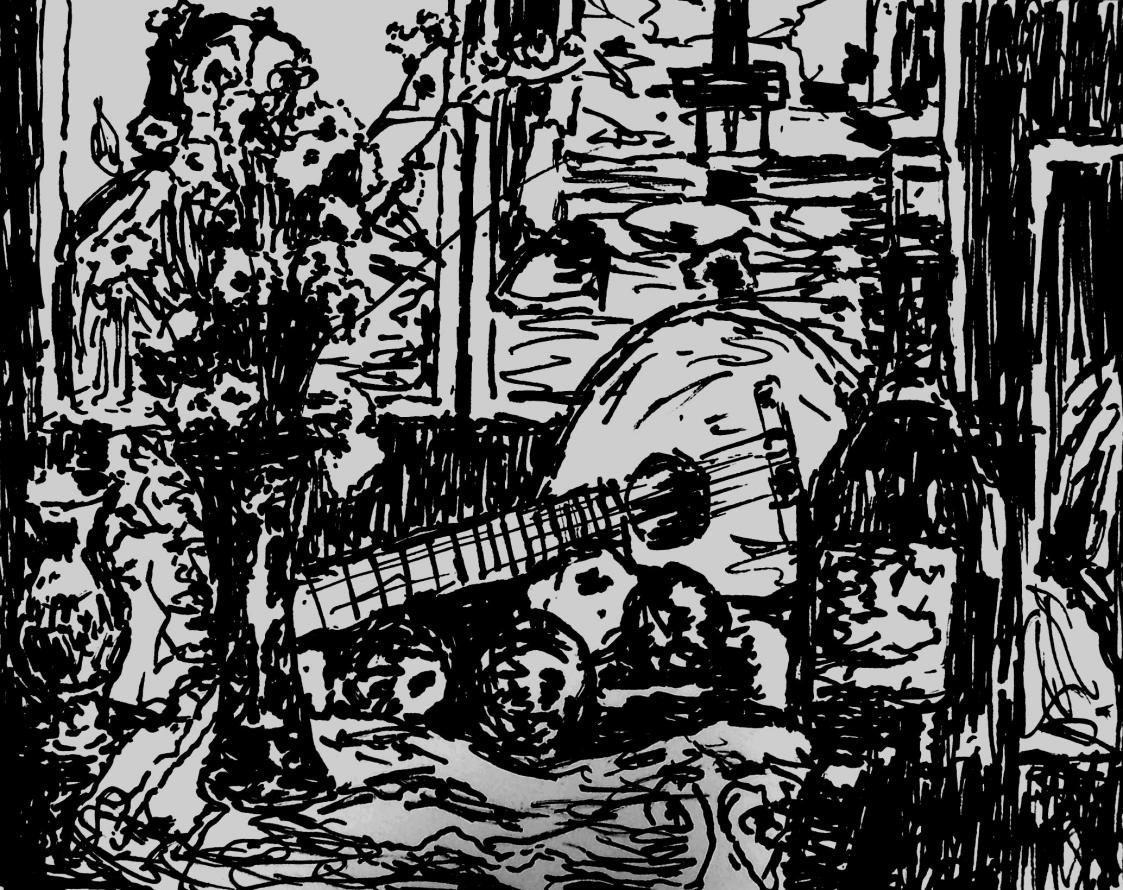 Still life with mandolin