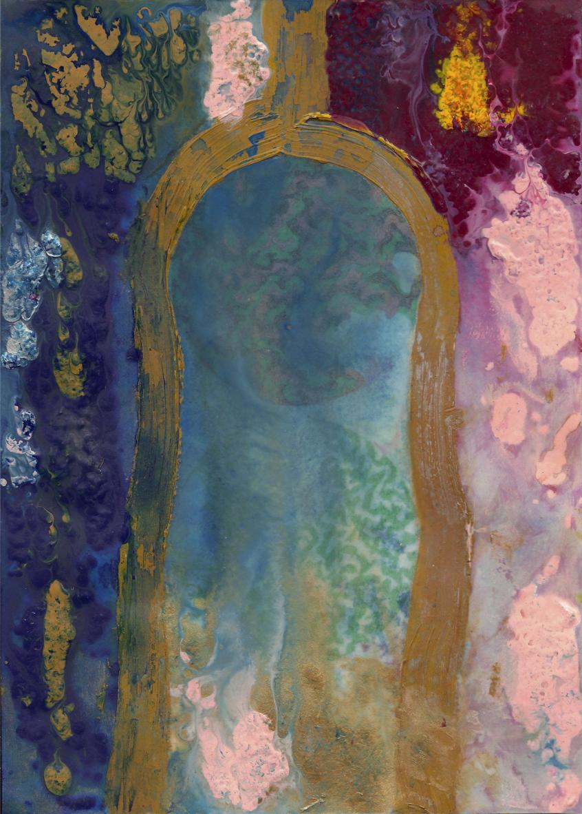 abstract rain: oil stain 5