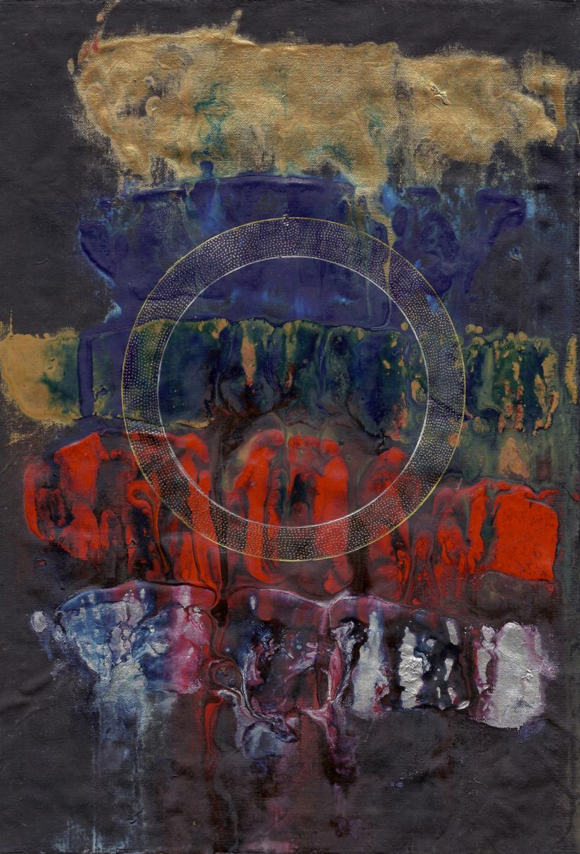 abstract rain: dimensional ring