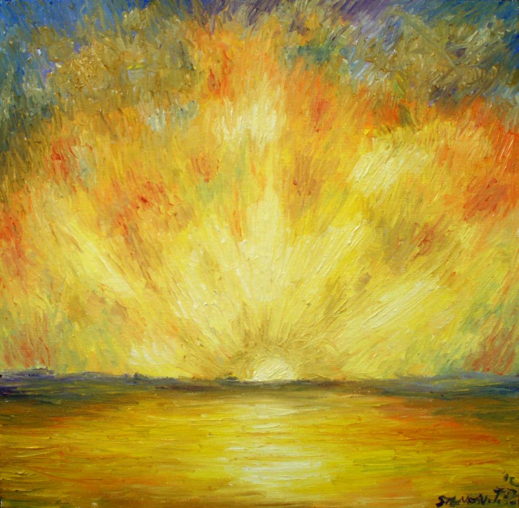 A Golden Lit Sea