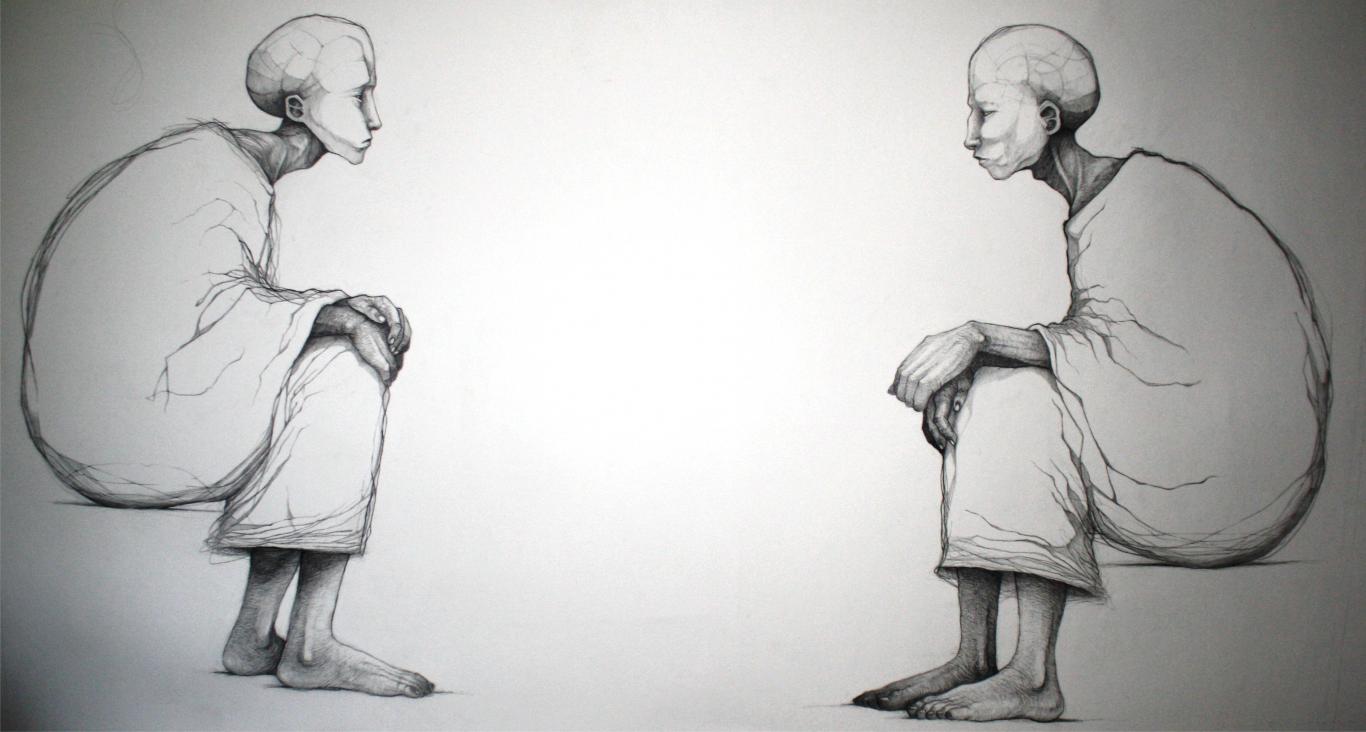 the space between