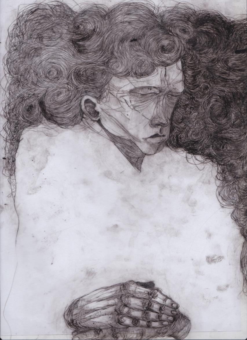 work on progress (dry point)
