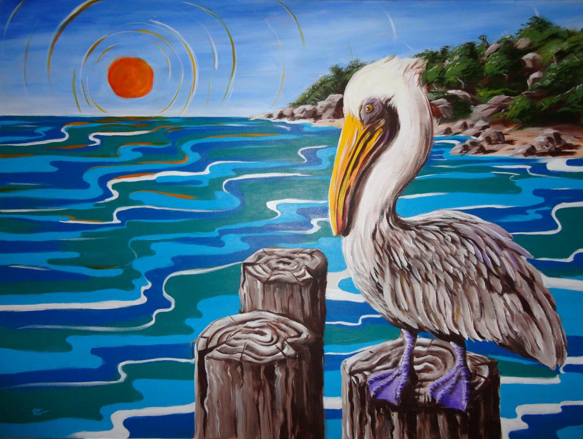 Pelican Sunset