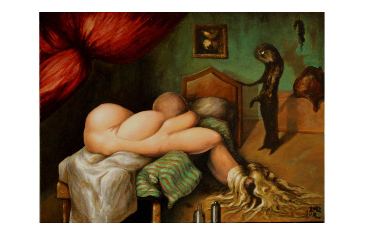 Artist and model