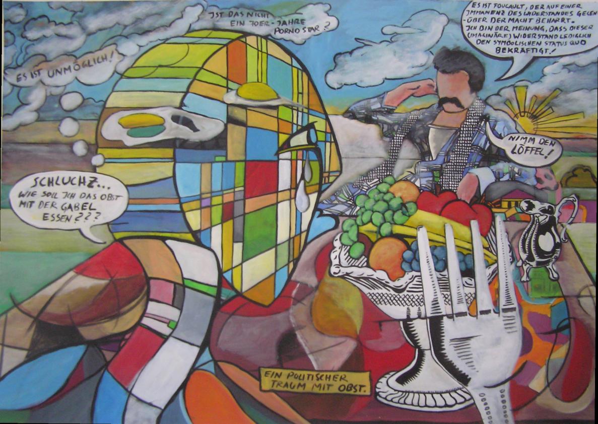 Political dream with fruits.
