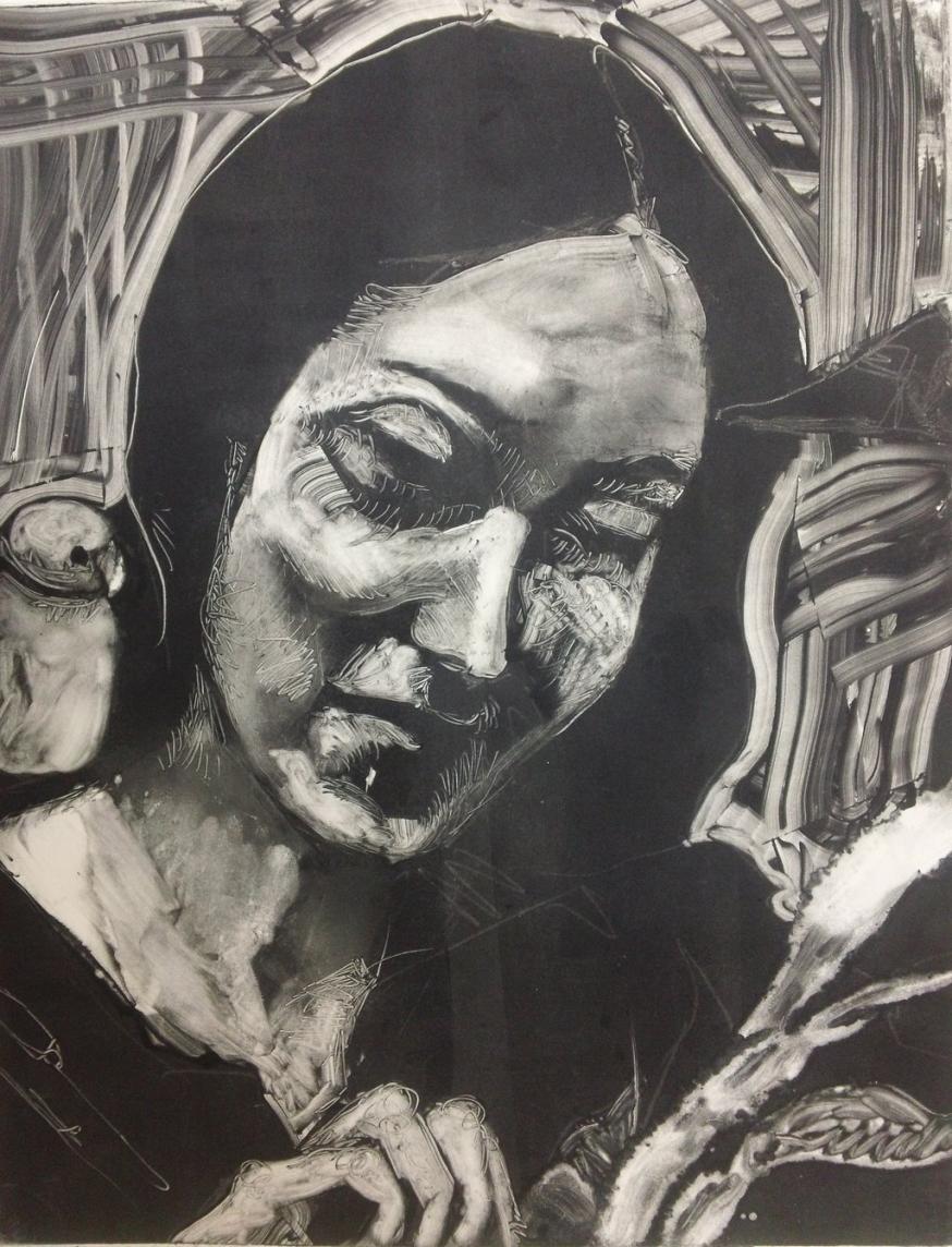 Self Portrait With Parakeet