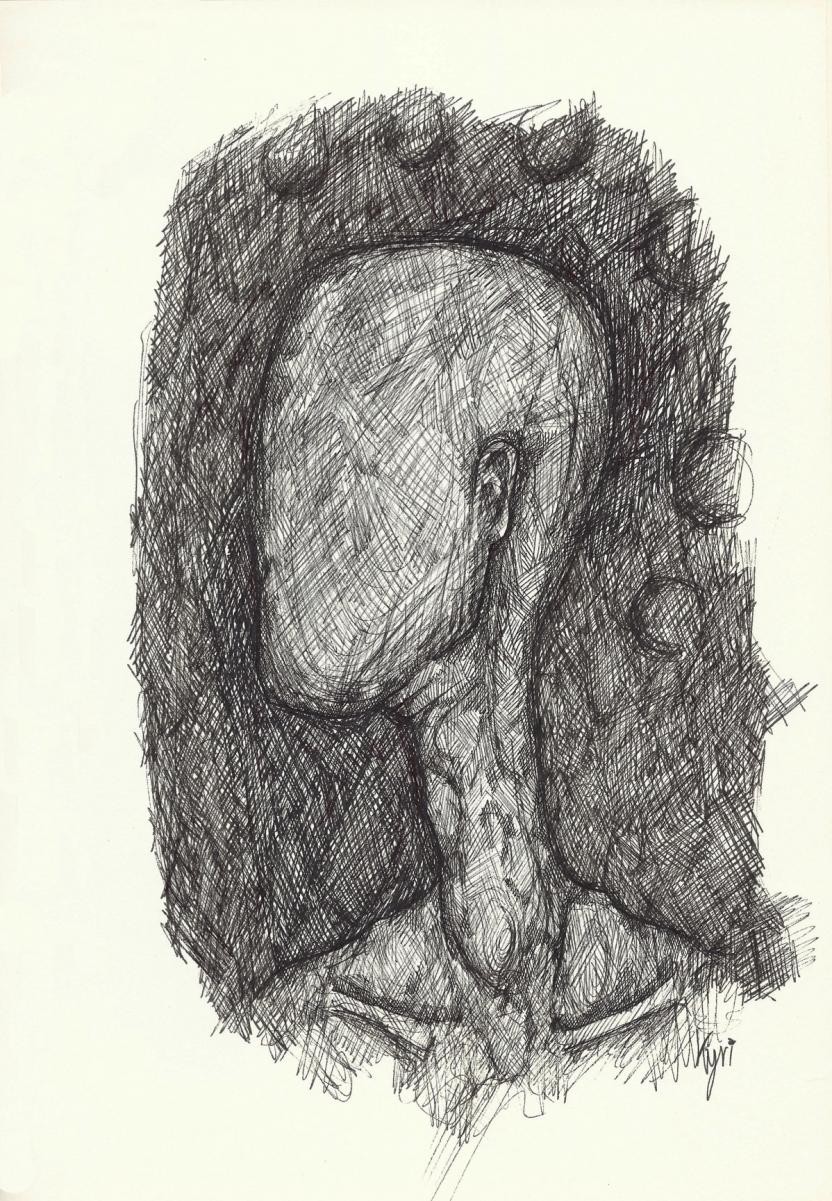 potrait of human without singularity