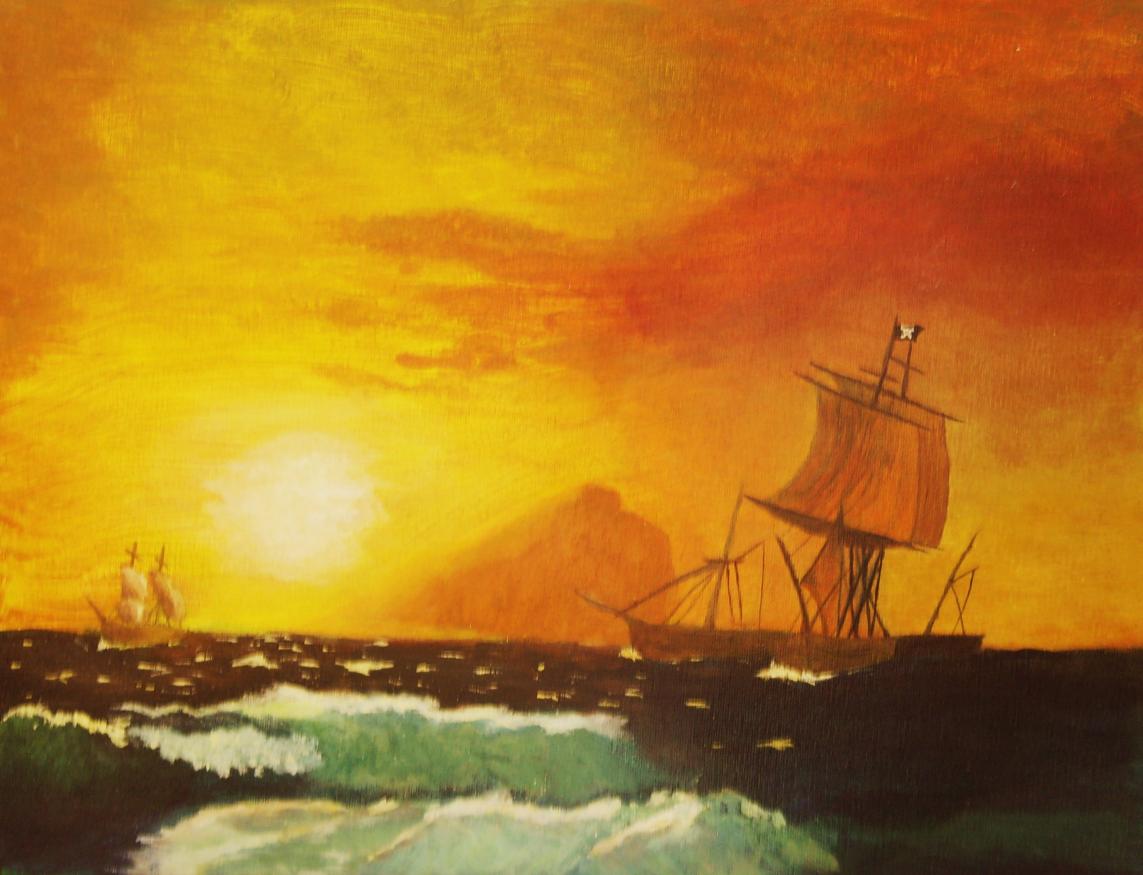 Ships at Gibralter