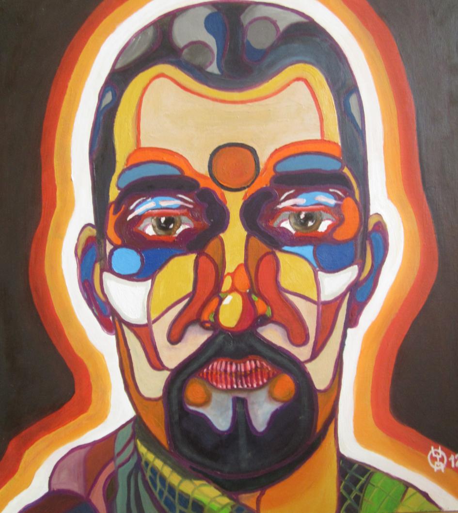 Fragmentted selfportrait
