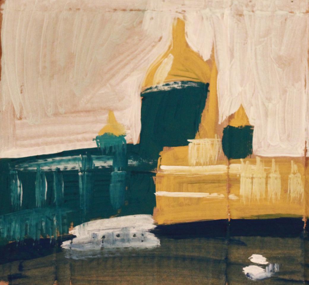 The yellow cupolas