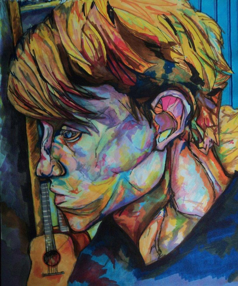 marker self portrait