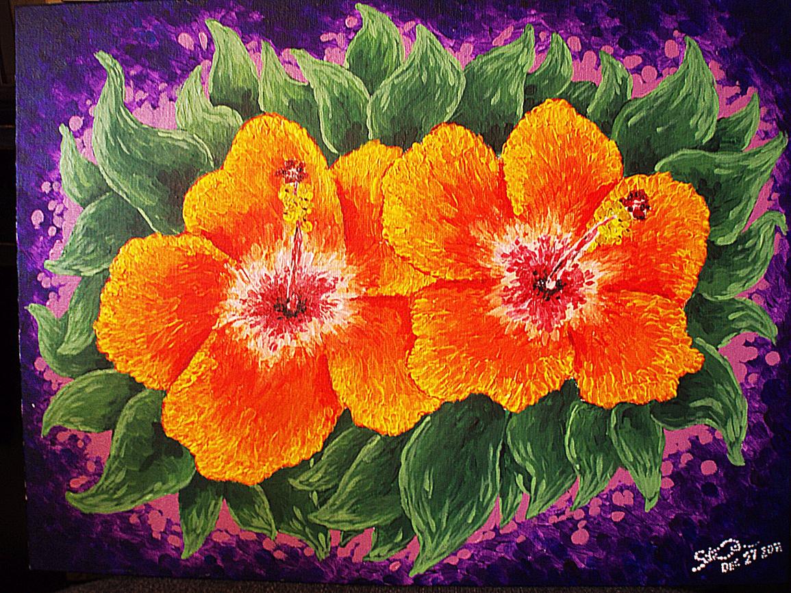 Orange Hibiscus