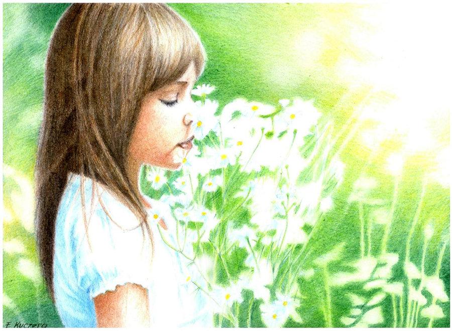 Girl on the meadow