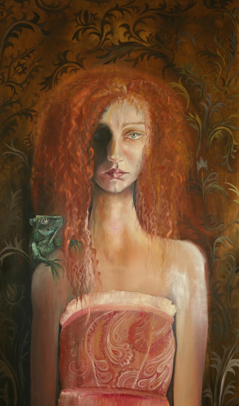 Girl with basilisk