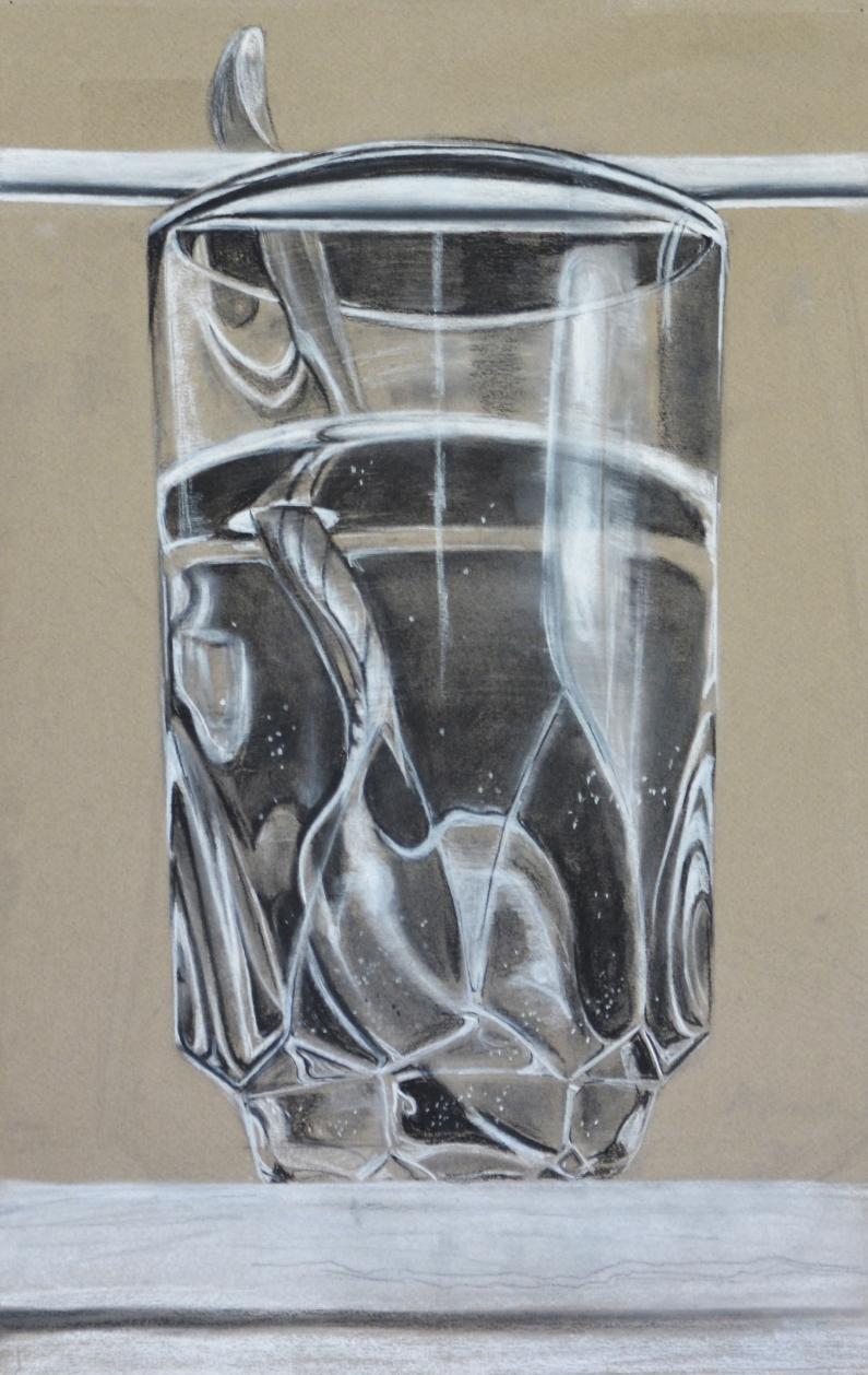 Glass of Water, Spoon, Staw